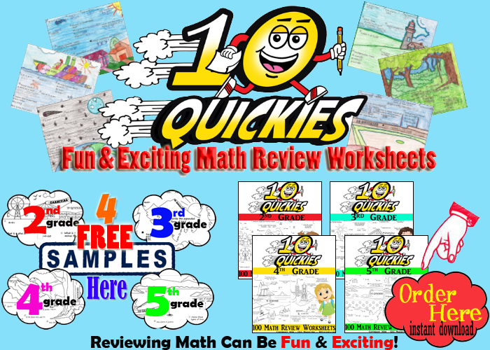 elementary math review worksheets